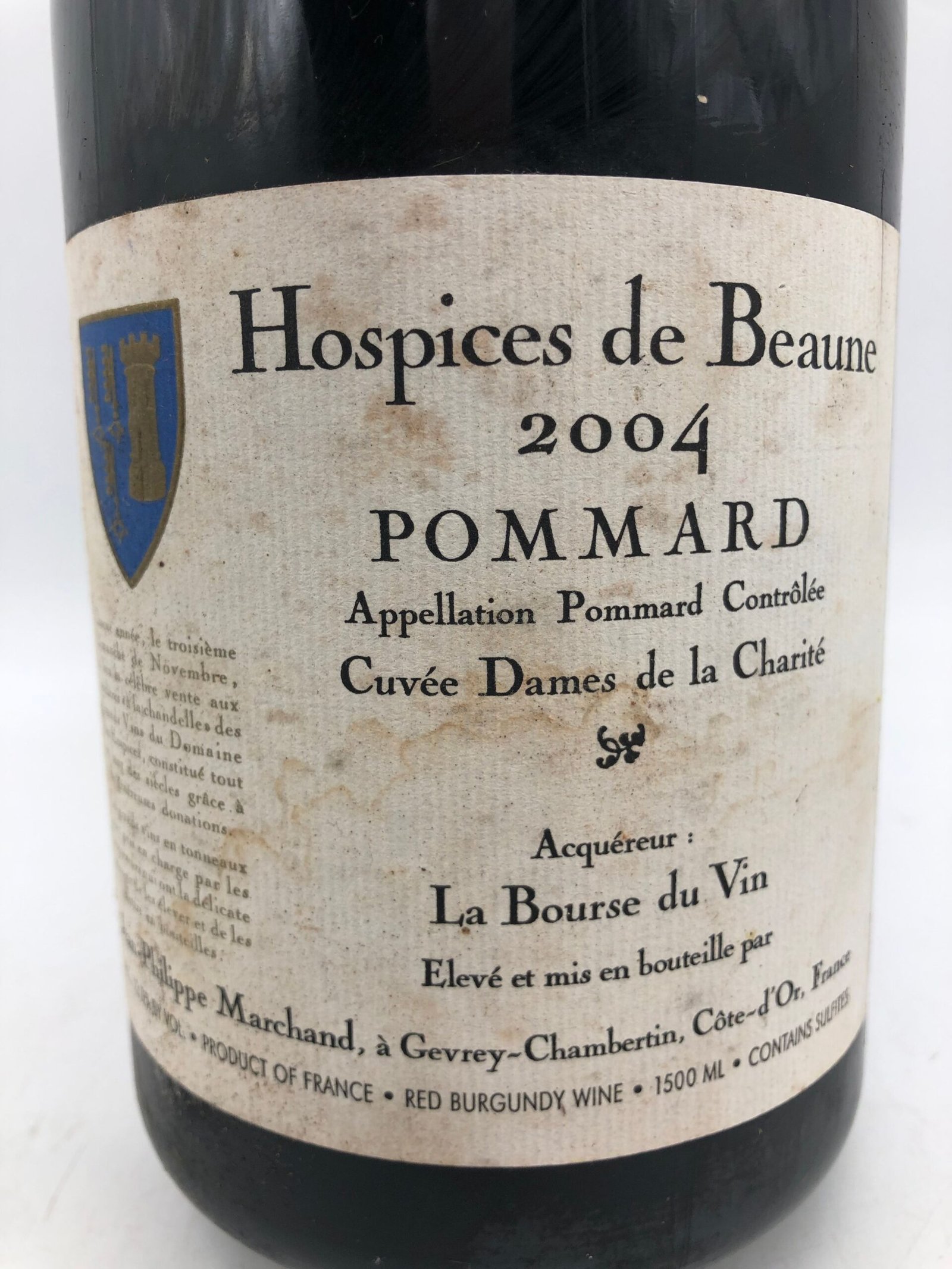 1 x 1,5ltr Hospice de Beaune Pommard Cuvée Dames de la Charité, J.P. Marchand 2004 (Magnum)