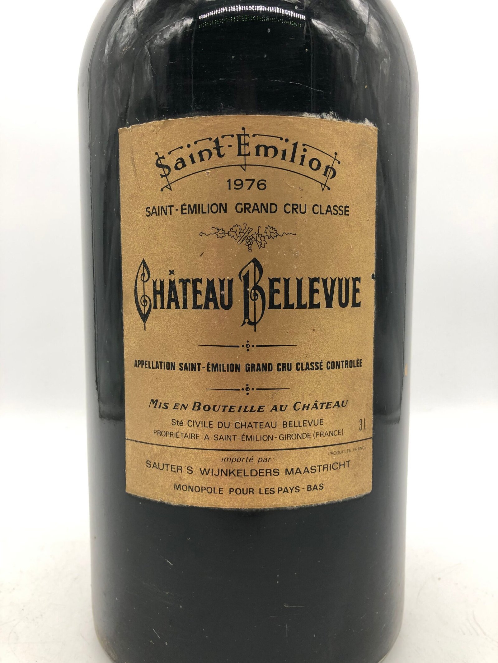 1 x 3ltr Chateau Bellevue St.Emilion GC 1976 (Jeroboam)