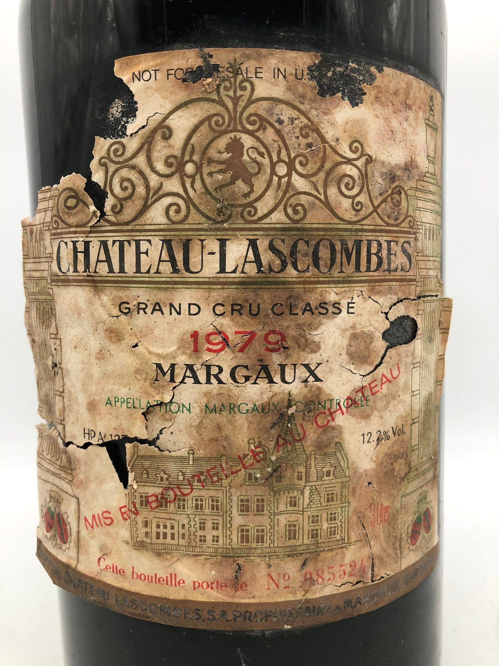 1 x 3ltr Chateau Lascombes, Margaux 1979 (Jeroboam) - Image 3