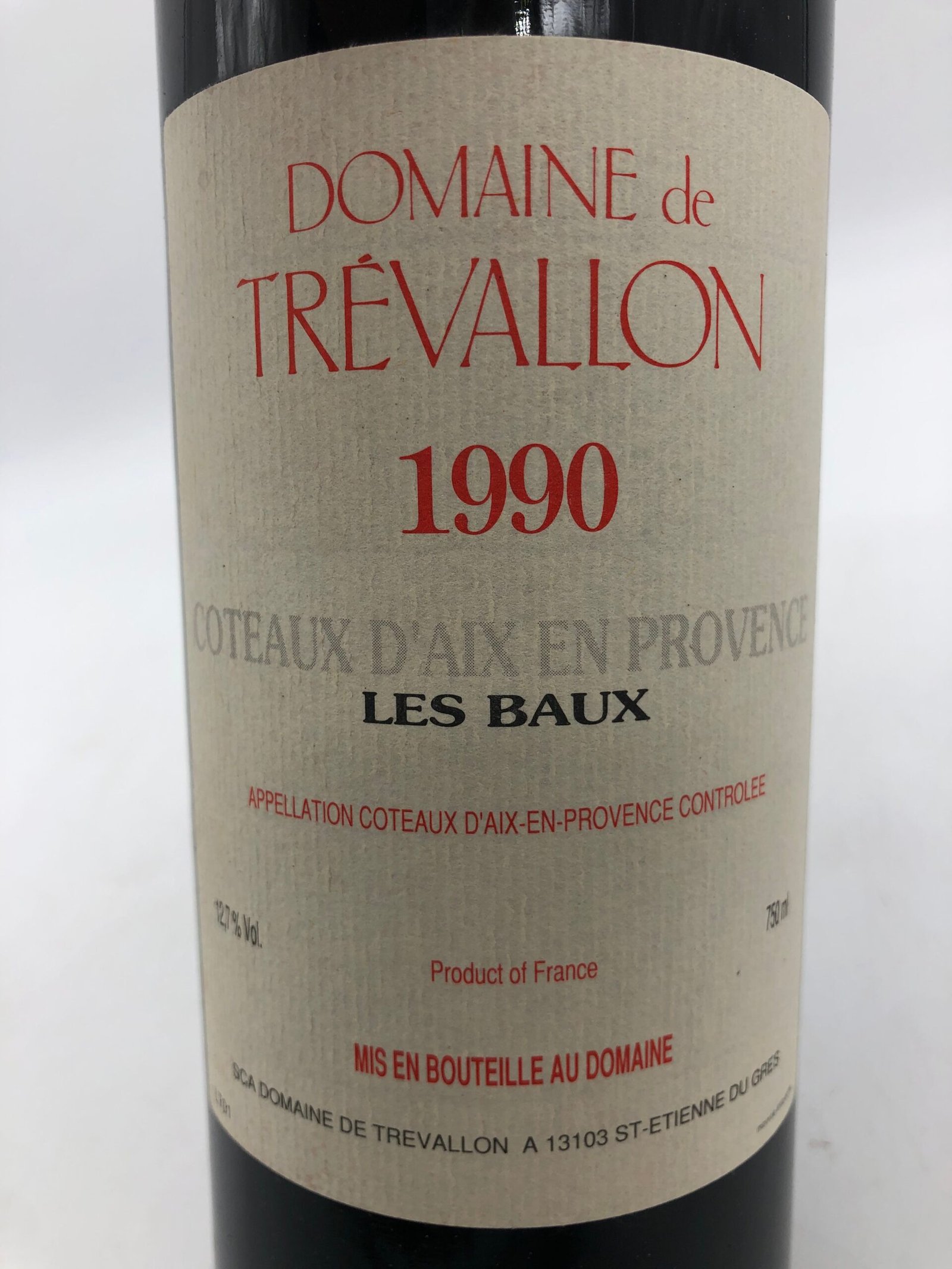 1 x 75cl Domaine de Trévallon 1990 - Image 3
