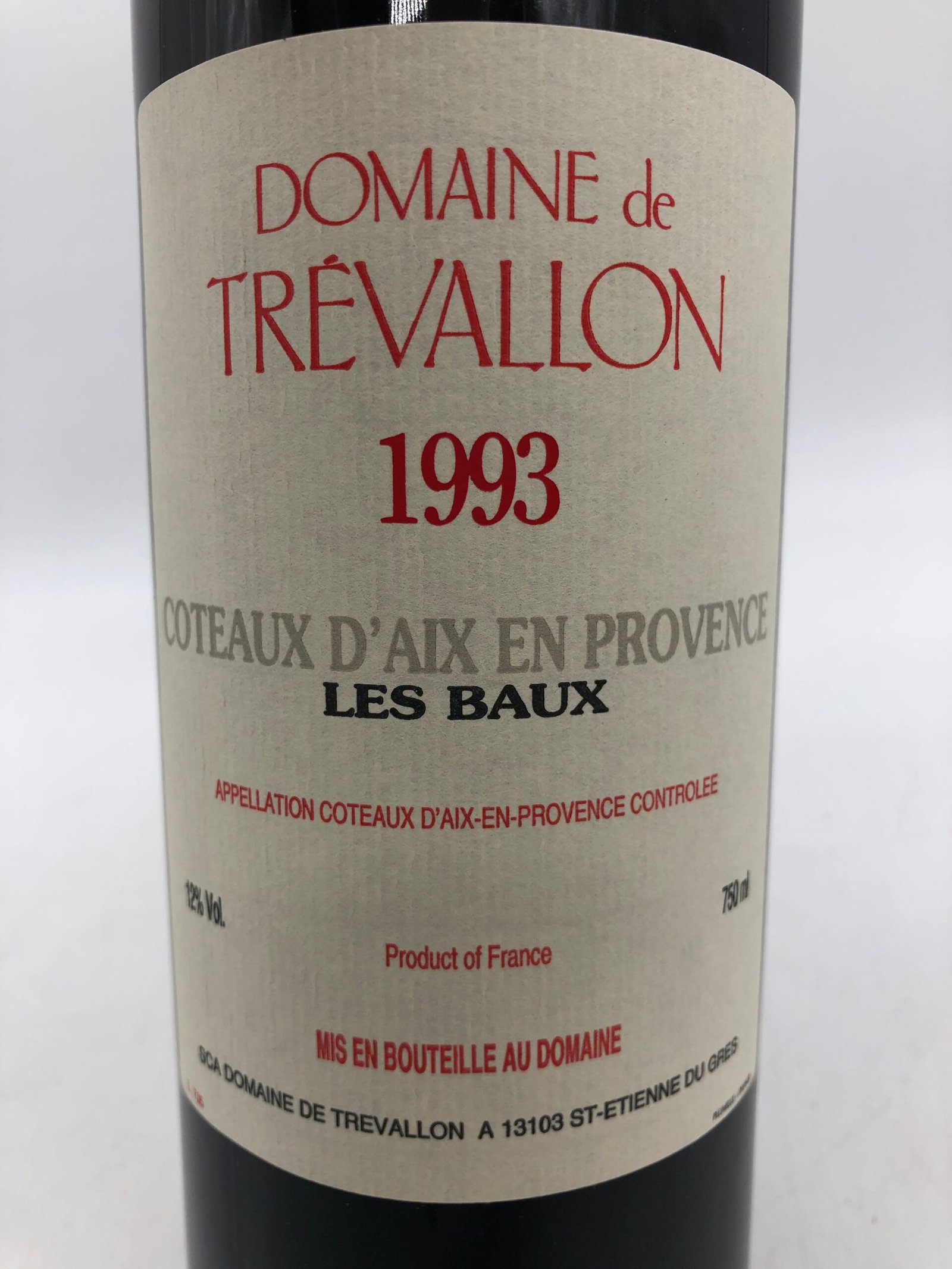 1 x 75cl Domaine de Trévallon 1993 - Image 4