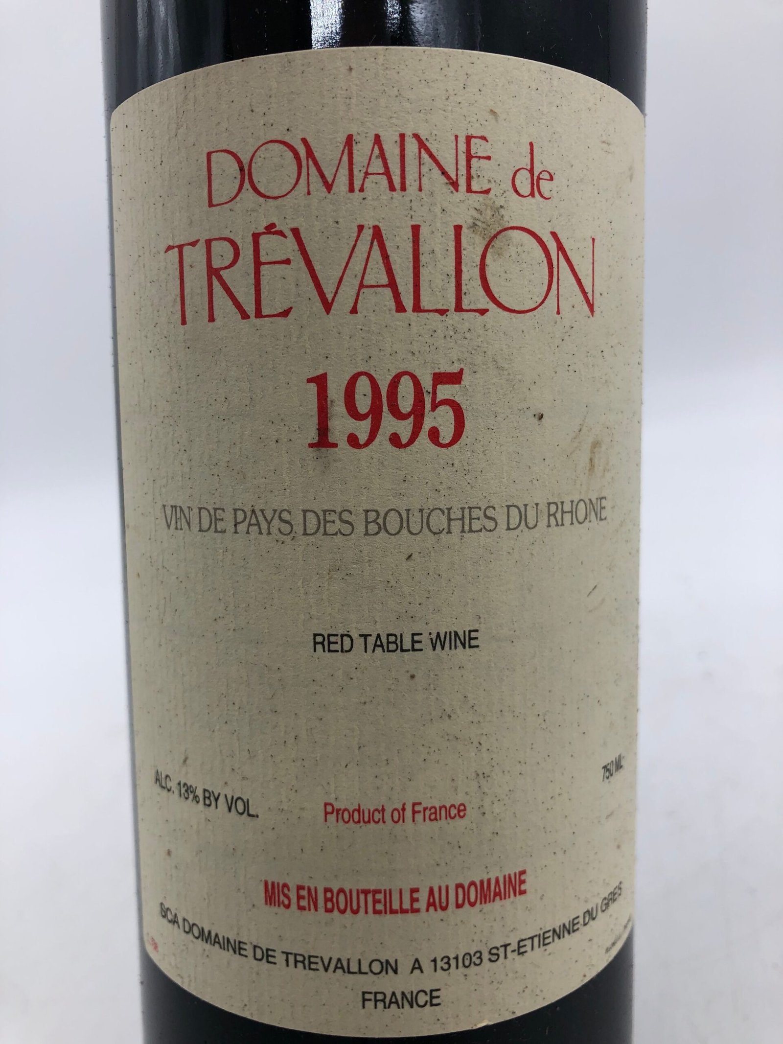 1 x 75cl Domaine de Trévallon 1995 - Image 3