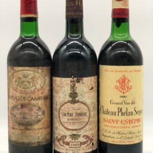 Mixed lot of 3 x 75cl Bordeaux Icon reds 1981