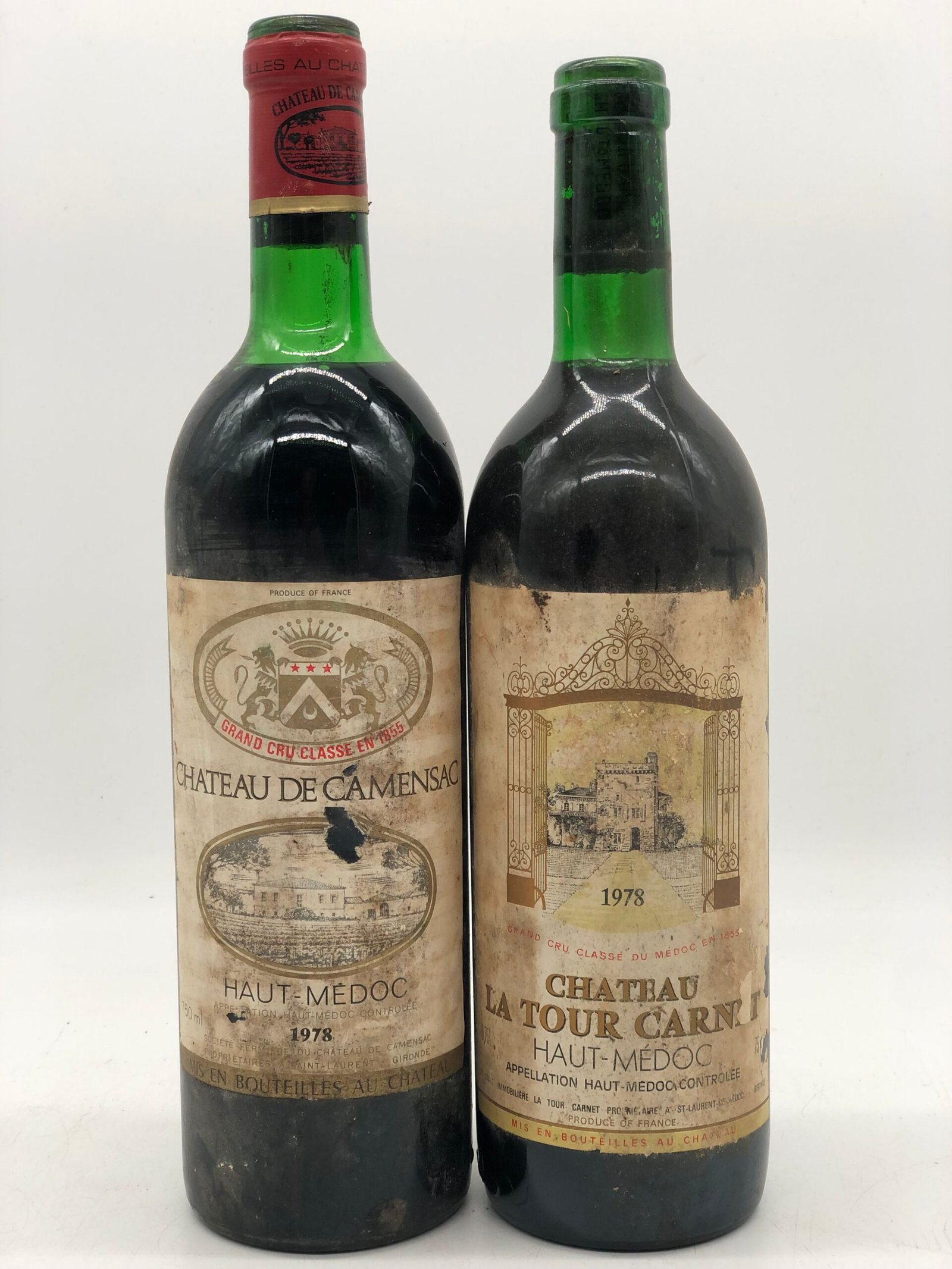 Mixed lot of 2 x 75cl Bordeaux Icon reds 1978