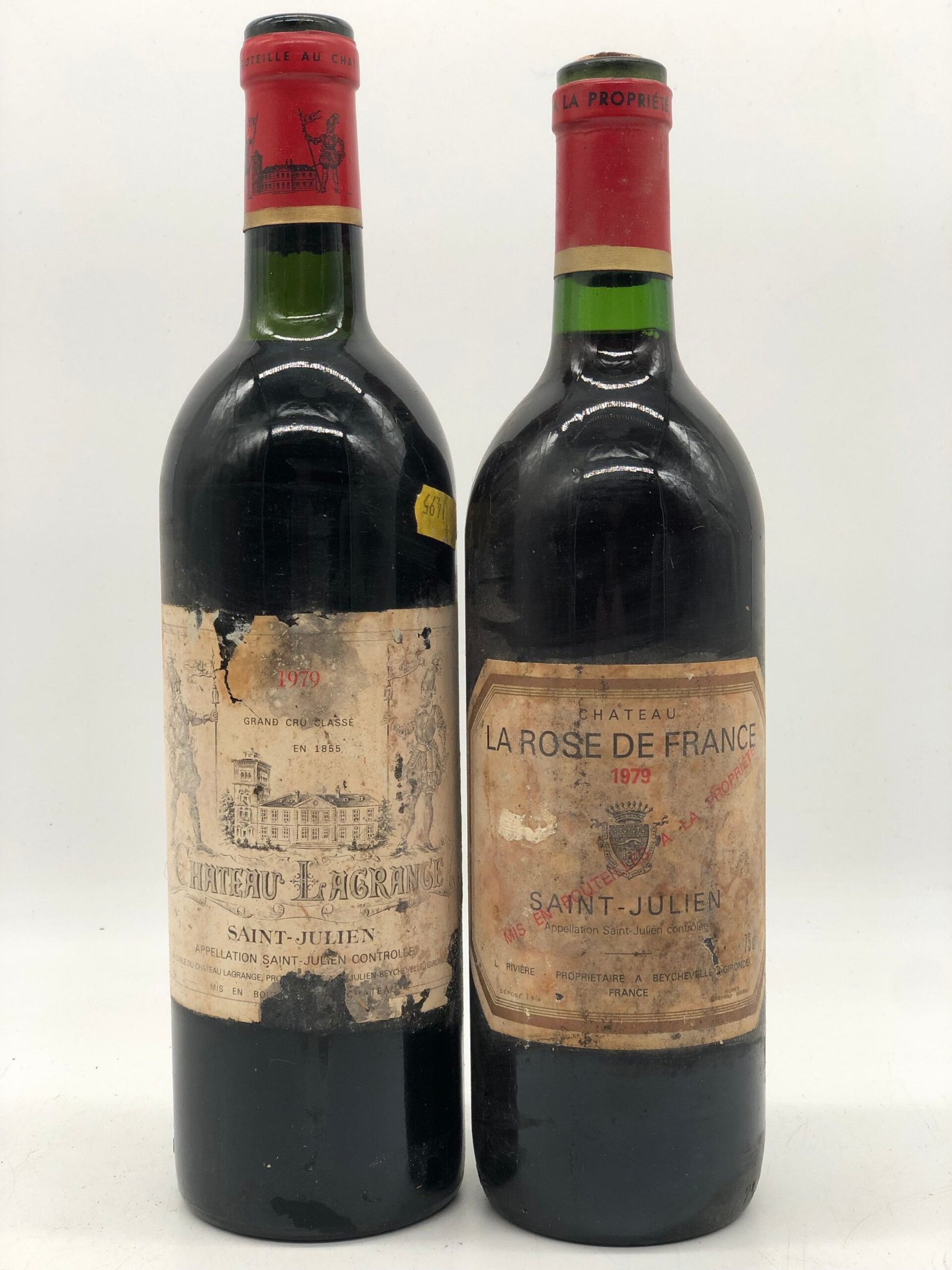 Mixed lot of 2 x 75cl St.Julien/Bordeaux Icon reds 1979