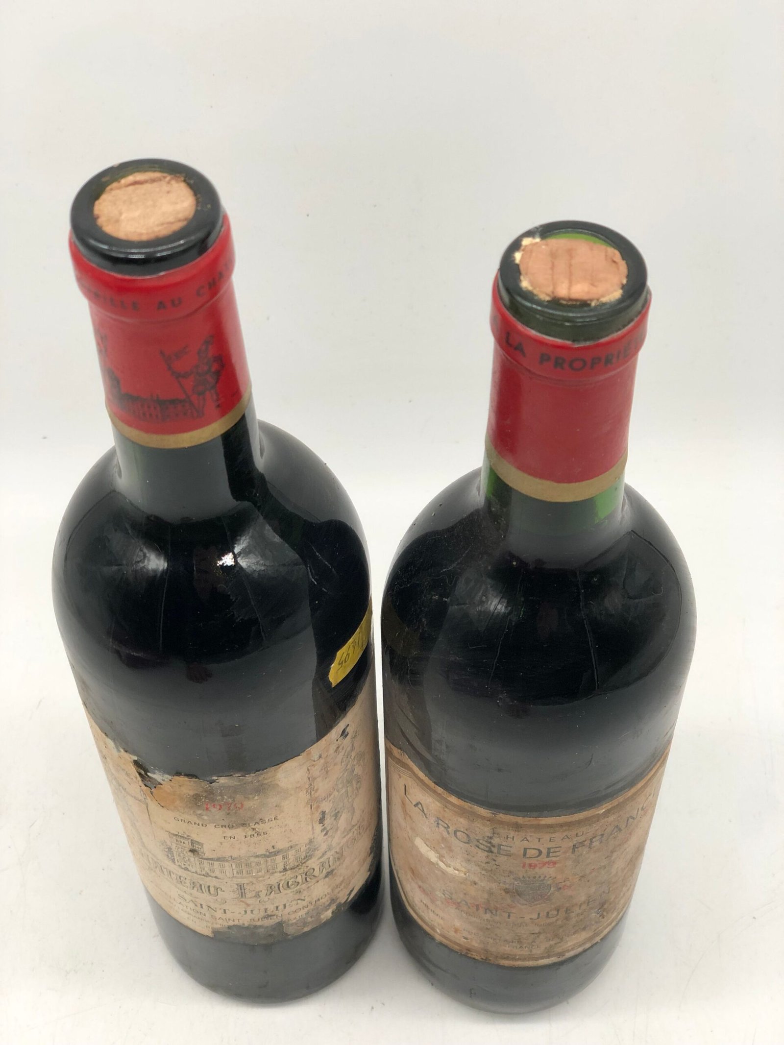 Mixed lot of 2 x 75cl  St.Julien/Bordeaux Icon reds 1979