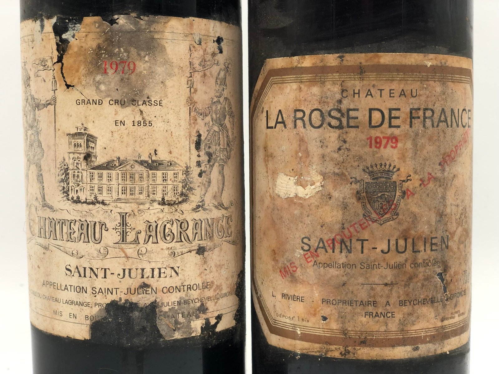 Mixed lot of 2 x 75cl St.Julien/Bordeaux Icon reds 1979 - Image 3