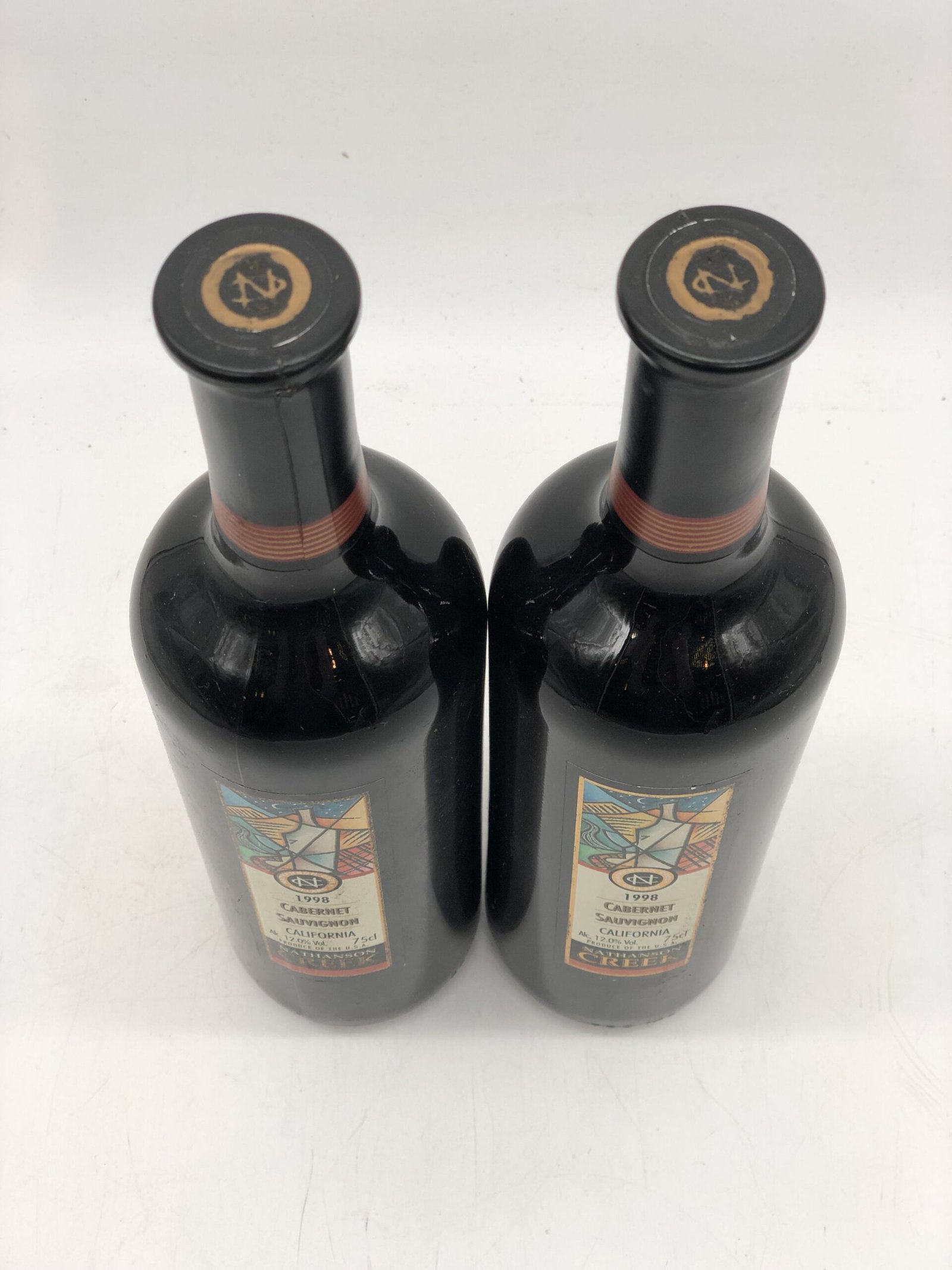 2 x 75cl Cabernet Sauvignon Nathanson Creek California USA 1998